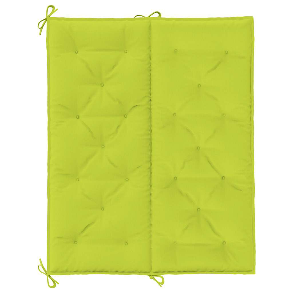 vidaXL Μαξιλάρι Πάγκου Κήπου Αν. Πράσινο 120x(50+50)x7εκ Ύφασμα Oxford