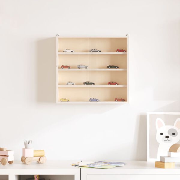 vidaXL Ξύλινη συλλεκτική βιτρίνα με πόρτες 40x8,5x37 εκ.