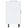 vidaXL Ντουλάπι βάσης νεροχύτη "Lucca" High Gloss White