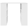 vidaXL Γραφείο με ράφι Λευκό 90 x 50 x 75 εκ. Επεξεργασμένο ξύλο