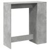 vidaXL Τραπέζι Μπαρ με Ράφια Γκρι Σκυρ. 101x40x103,5 εκ Επεξεργ. Ξύλο