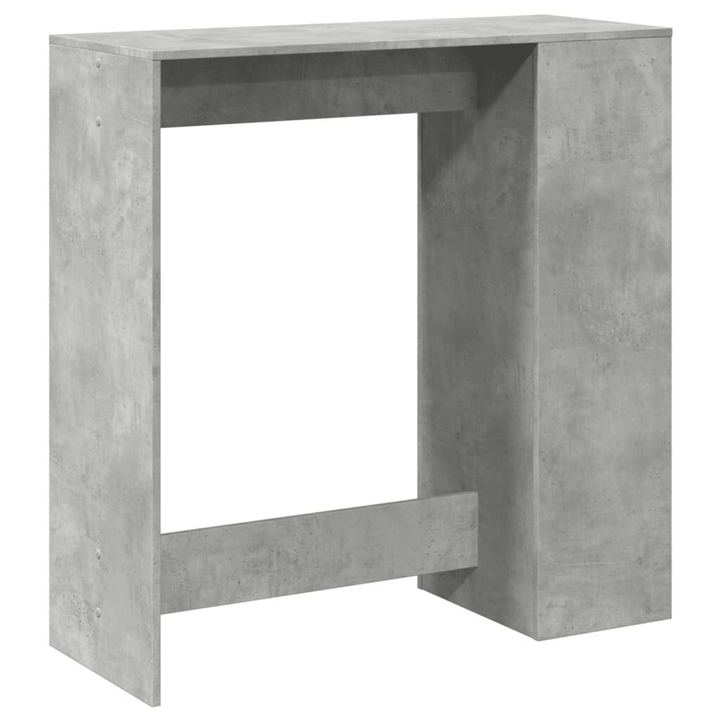 vidaXL Τραπέζι Μπαρ με Ράφια Γκρι Σκυρ. 101x40x103,5 εκ Επεξεργ. Ξύλο
