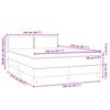 vidaXL &Kappa;&rho;&epsilon;&beta;ά&tau;&iota; Boxspring &mu;&epsilon; &Sigma;&tau;&rho;ώ&mu;&alpha; & LED &Alpha;&nu;&omicron;&iota;&chi;&tau;ό &Gamma;&kappa;&rho;&iota; 140x210 &epsilon;&kappa;. &Beta;&epsilon;&lambda;&omicron;ύ&delta;&iota;&nu;&omicron;