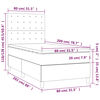 vidaXL &Kappa;&rho;&epsilon;&beta;ά&tau;&iota; Boxspring &mu;&epsilon; &Sigma;&tau;&rho;ώ&mu;&alpha; & LED &Sigma;&kappa;. &Gamma;&kappa;&rho;&iota; 80x200 &epsilon;&kappa;. &Beta;&epsilon;&lambda;&omicron;ύ&delta;&iota;&nu;&omicron;