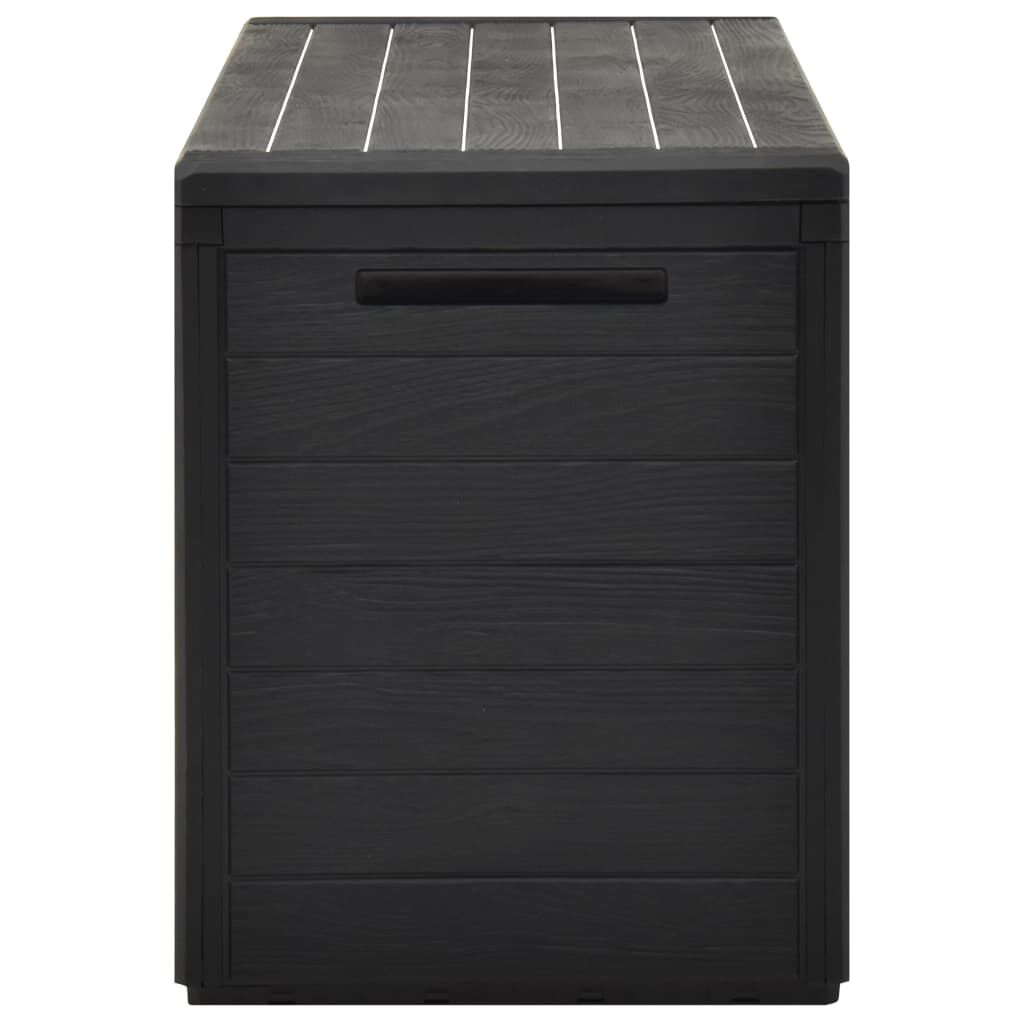 vidaXL Μπαούλο Αποθήκευσης Κήπου Ανθρακί 116 x 44 x 55 εκ.