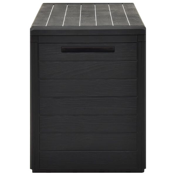 vidaXL Μπαούλο Αποθήκευσης Κήπου Ανθρακί 116 x 44 x 55 εκ.