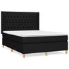 vidaXL &Kappa;&rho;&epsilon;&beta;ά&tau;&iota; Boxspring &mu;&epsilon; &Sigma;&tau;&rho;ώ&mu;&alpha; &Mu;&alpha;ύ&rho;&omicron; 140x190 &epsilon;&kappa;. &Upsilon;&phi;&alpha;&sigma;&mu;ά&tau;&iota;&nu;&omicron;