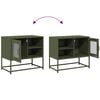 vidaXL Έπιπλο Τηλεόρασης Πράσινο Λαδί 68,5x39x60,5 εκ. από Ατσάλι