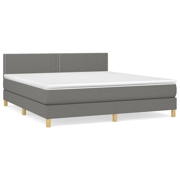 vidaXL &Kappa;&rho;&epsilon;&beta;ά&tau;&iota; Boxspring &mu;&epsilon; &Sigma;&tau;&rho;ώ&mu;&alpha; &Sigma;&kappa;&omicron;ύ&rho;&omicron; &Gamma;&kappa;&rho;&iota; 160x200 &epsilon;&kappa; &Upsilon;&phi;&alpha;&sigma;&mu;ά&tau;&iota;&nu;&omicron;