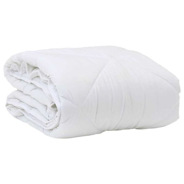 vidaXL Σετ Κουβέρτας με μαξιλάρι 2 pcs Λευκό 155 x 200 εκ. Μικροΐνες