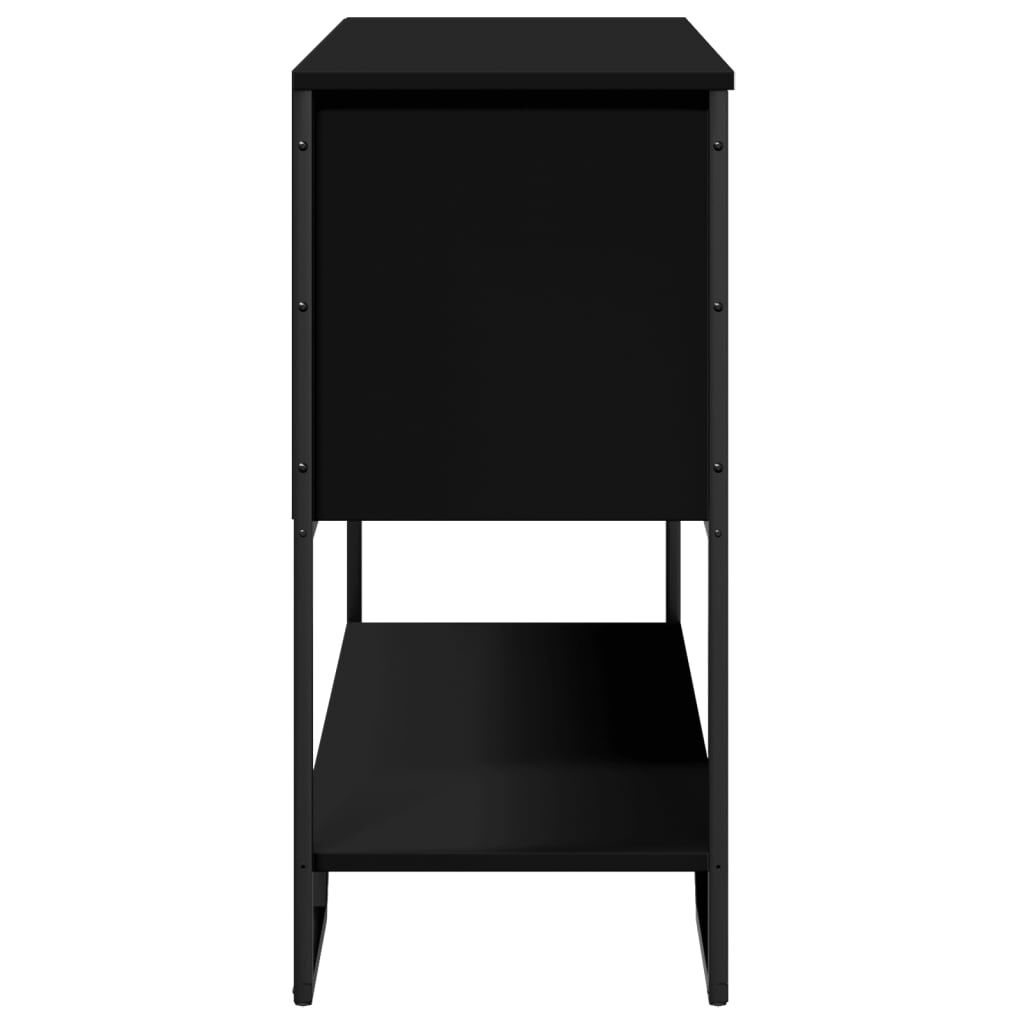 vidaXL Τραπέζι Κονσόλα Μαύρο 100x35x74,5 εκ. από Επεξεργ. Ξύλο