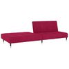 vidaXL Καναπές Κρεβάτι Διθέσιος Μπορντό Βελούδινος