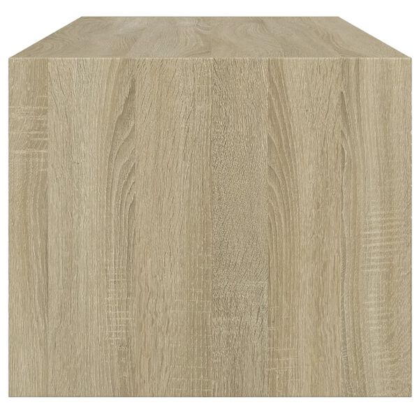 vidaXL Τραπεζάκι Σαλονιού Sonoma Δρυς 102x50x42 εκ. με Γυάλινες Πόρτες