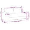 vidaXL Πολυθρόνα-καναπές με μαξιλάρι Γκρι 180 x 78 x 84 εκ. Δερματίνη