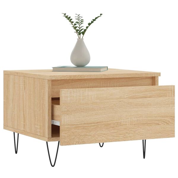 vidaXL Τραπεζάκι Σαλονιού Sonoma Δρυς 50x46x35 εκ. Επεξεργασμ. Ξύλο