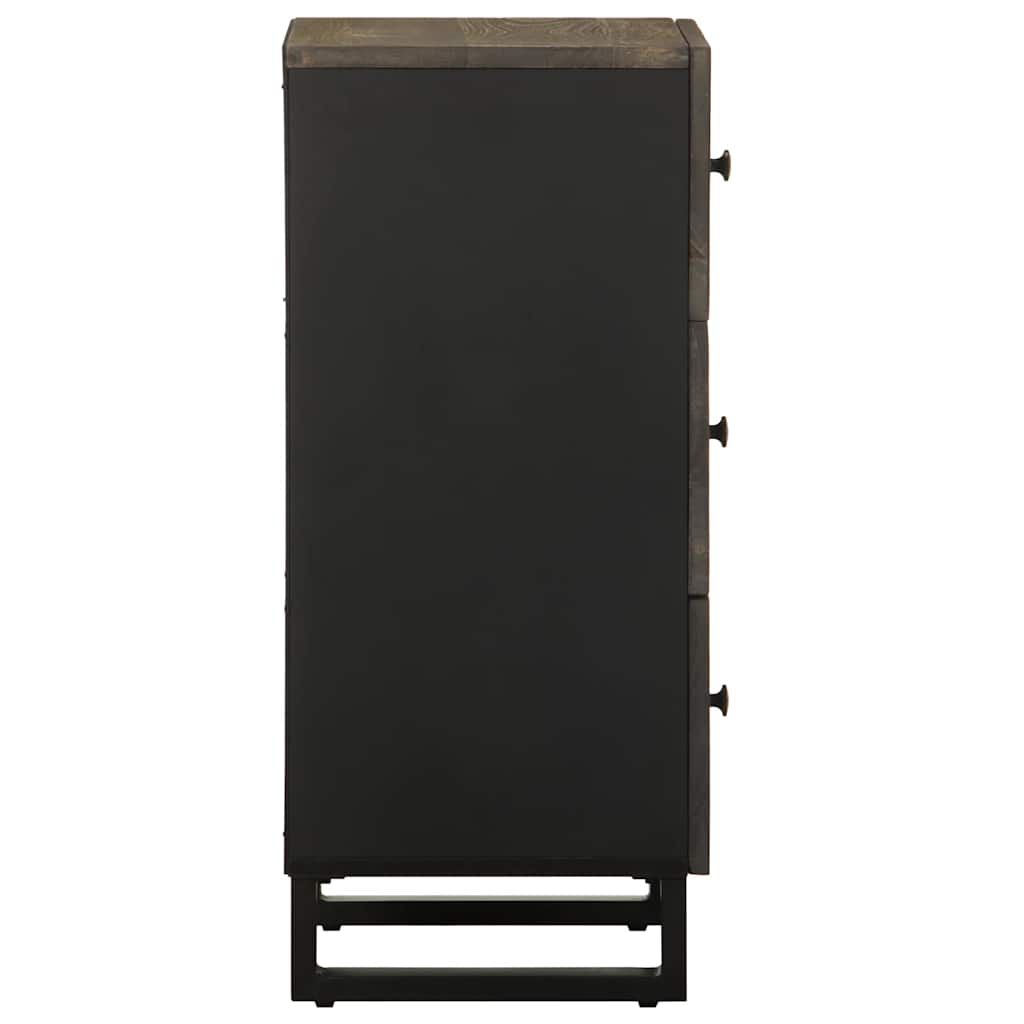 vidaXL Σκευοθήκη μαύρο 40x33x75 cm μασίφ ξύλο Μάνγκο