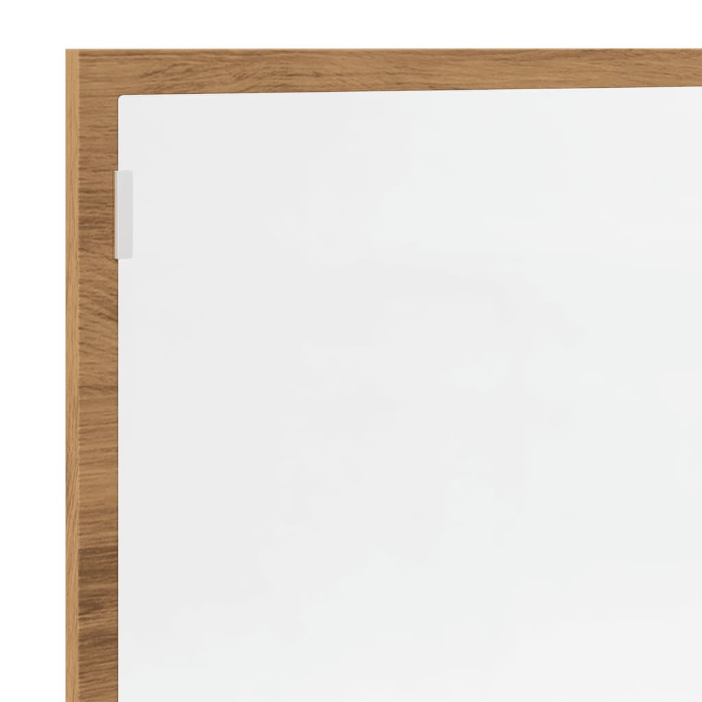 vidaXL καθρέφτης μπάνιου LED Artisan Oak Κατασκευασμένο ξύλο