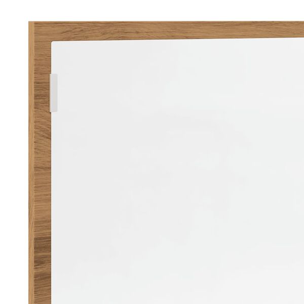vidaXL καθρέφτης μπάνιου LED Artisan Oak Κατασκευασμένο ξύλο