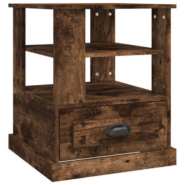vidaXL Βοηθητικό Τραπέζι Καπνιστή Δρυς 50x50x60 εκ. Επεξεργασμένο Ξύλο