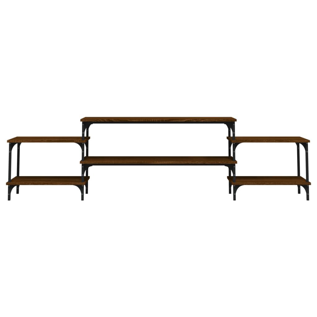 vidaXL Έπιπλο Τηλεόρασης Καφέ Δρυς 197x35x52 εκ. Επεξεργασμένο Ξύλο