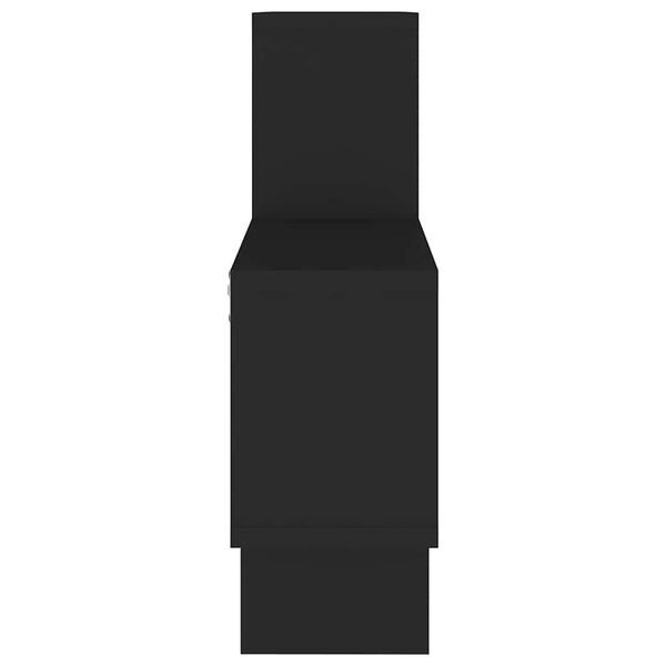 vidaXL Ράφι Τοίχου σε Σχήμα Αυτοκινήτου Μαύρο 82x15x51 εκ. Επεξ. Ξύλο