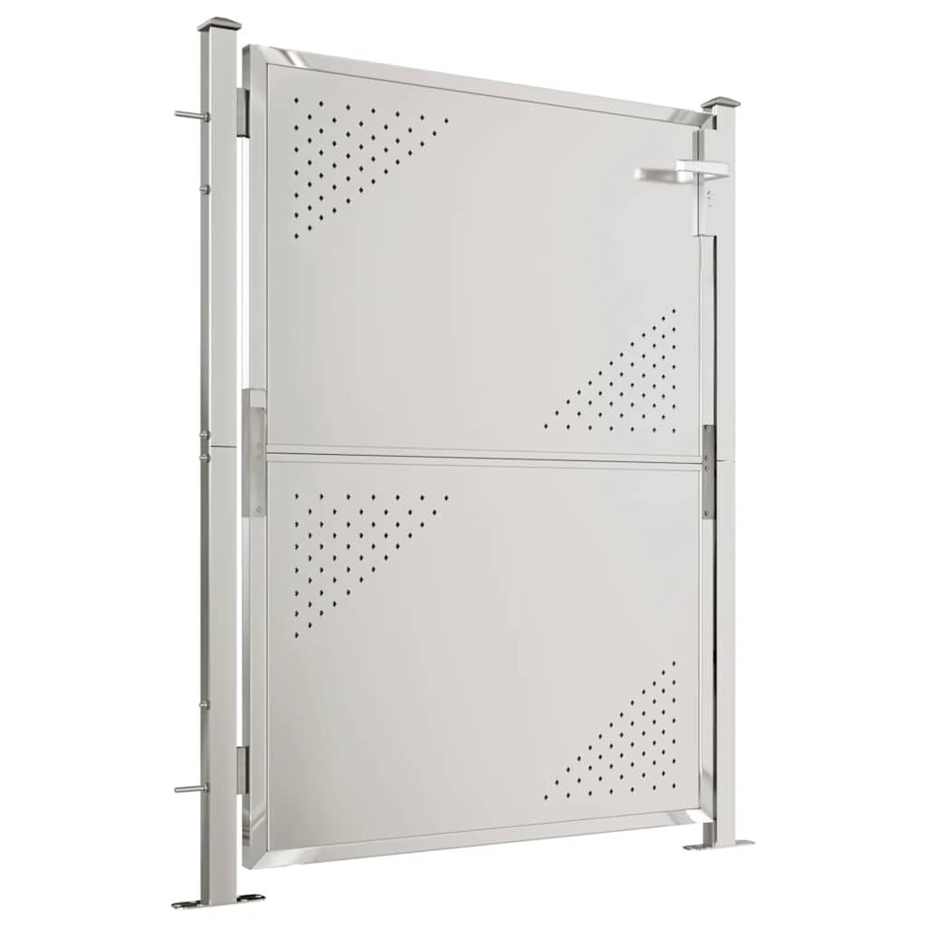 vidaXL Πόρτα Περίφραξης Κήπου 100 x 125 εκ. από Ανοξείδωτο Ατσάλι