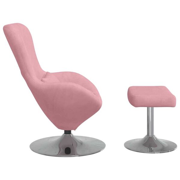 vidaXL Κάθισμα-αυγό 2 pcs Ροζ 63 x 73 x 90 εκ Βελούδο