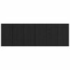 vidaXL Κεφαλή κρεβατιού με κομοδίνο Μαύρη Οξυά 337 x 32,5 x 80 εκ