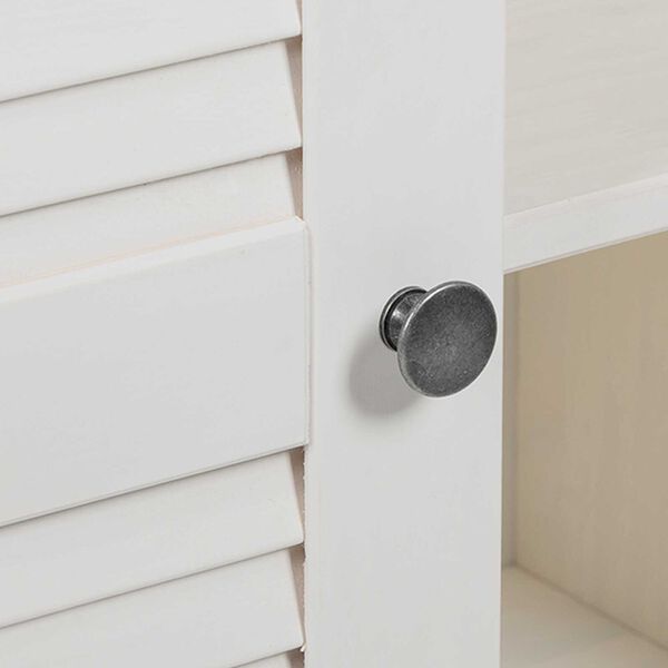vidaXL Ντουλάπι Μπάνιου Λευκό 68 x 34 x 110 εκ. Μασίφ ξύλο πεύκου