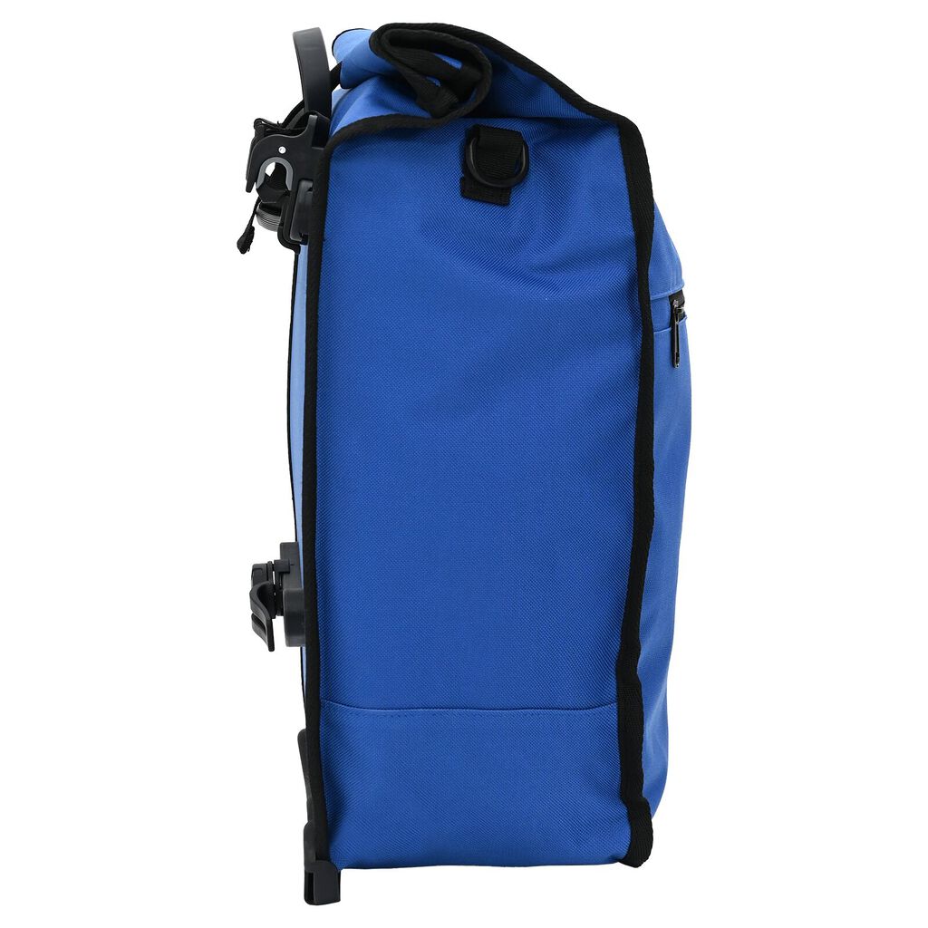 vidaXL Τσάντα Ποδηλάτου για Ράγες Pannier 20 L Μπλε 34x16x59 εκ.