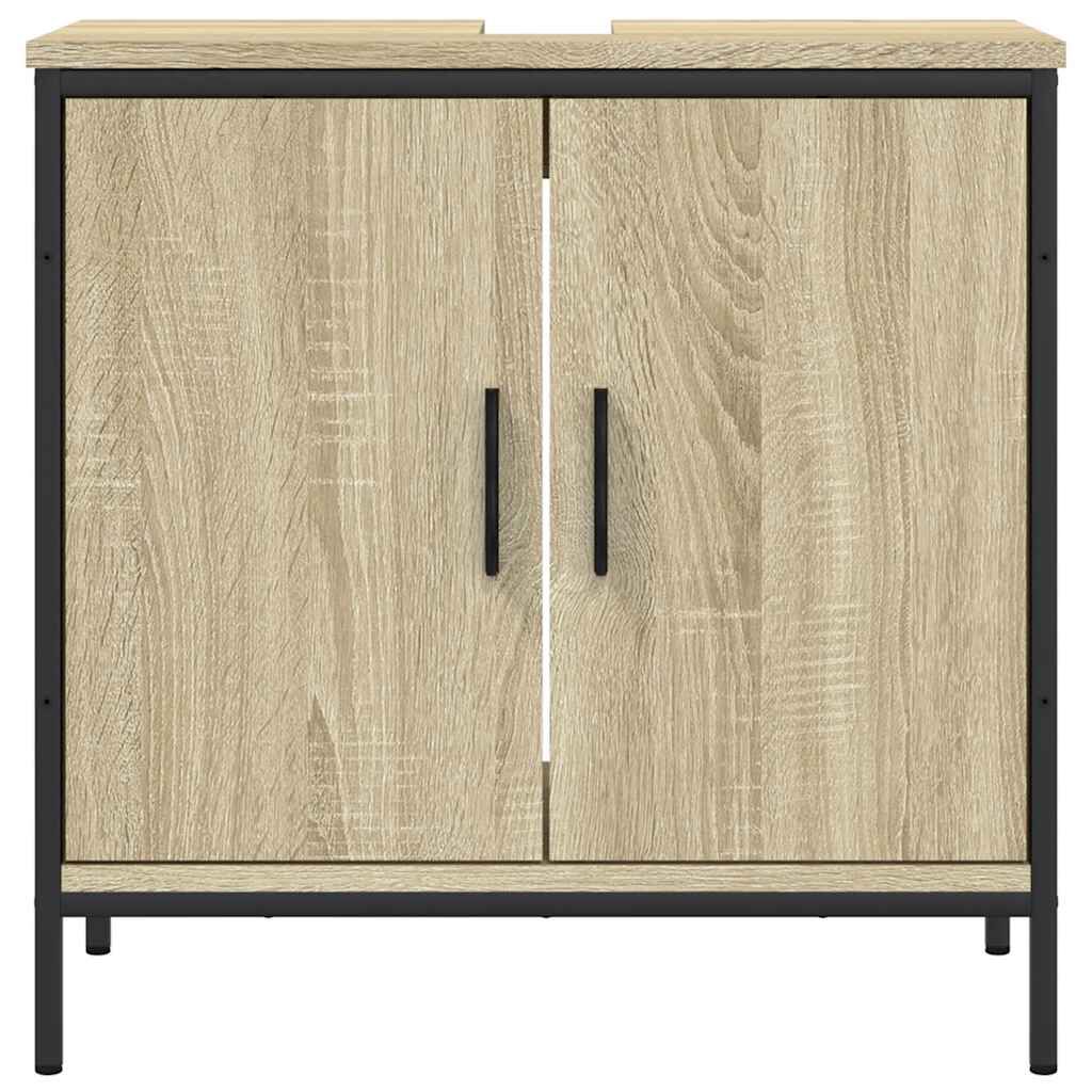 vidaXL Ντουλάπι Νιπτήρα Μπάνιου Sonoma Δρυς 60x30x60 εκ. Επεξ. Ξύλο