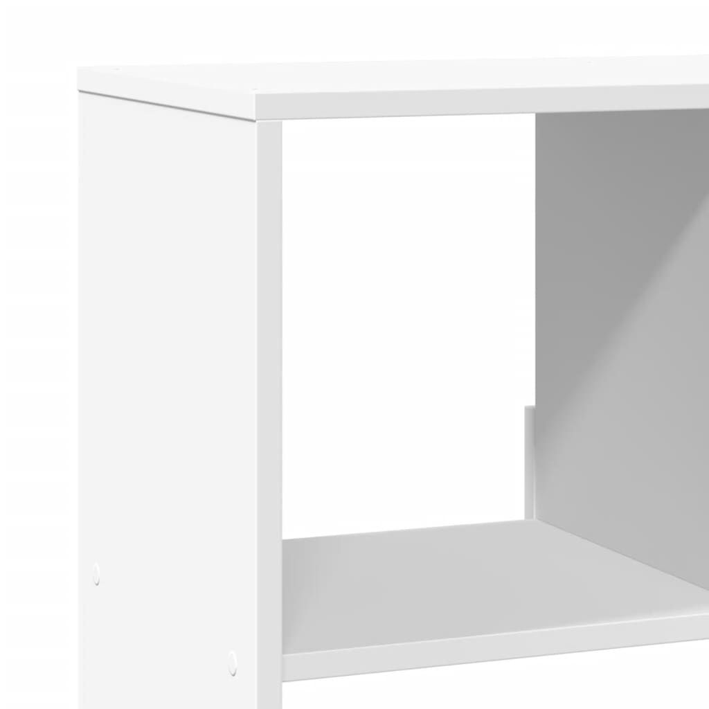 vidaXL Βιβλιοθήκη Λευκή 100x33x125,5 εκ. από Επεξεργασμένο Ξύλο