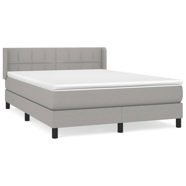 vidaXL &Kappa;&rho;&epsilon;&beta;ά&tau;&iota; Boxspring &mu;&epsilon; &Sigma;&tau;&rho;ώ&mu;&alpha; &Alpha;&nu;&omicron;&iota;&chi;&tau;ό &Gamma;&kappa;&rho;&iota; 140x200 &epsilon;&kappa;. &Upsilon;&phi;&alpha;&sigma;&mu;ά&tau;&iota;&nu;&omicron;