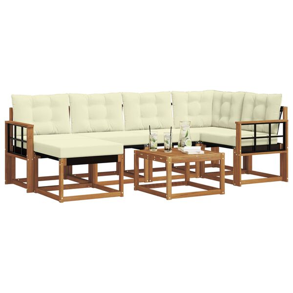 vidaXL &Sigma;&epsilon;&iota;&rho;ά &Kappa;&alpha;&nu;&alpha;&pi;έ &Epsilon;&xi;&omega;&tau;&epsilon;&rho;&iota;&kappa;&omicron;ύ &mu;&epsilon; &mu;&alpha;&xi;&iota;&lambda;ά&rho;&iota; 7 pcs &Phi;&upsilon;&sigma;&iota;&kappa;ό &kappa;&alpha;&iota; &Kappa;&rho;έ&mu;&alpha;