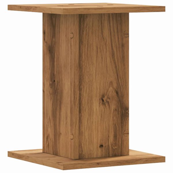 vidaXL Βάσεις Φυτών 2 τεμ. Αρτισιανή Δρυς 30x30x40 εκ. Επεξ. Ξύλο