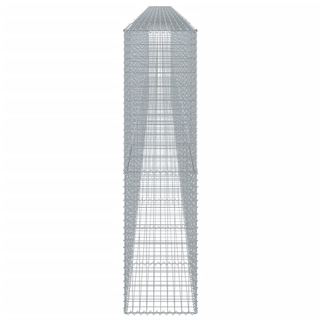 vidaXL Συρματοκιβώτιο με Κάλυμμα 1200x50x200εκ από Γαλβανισμένο Χάλυβα