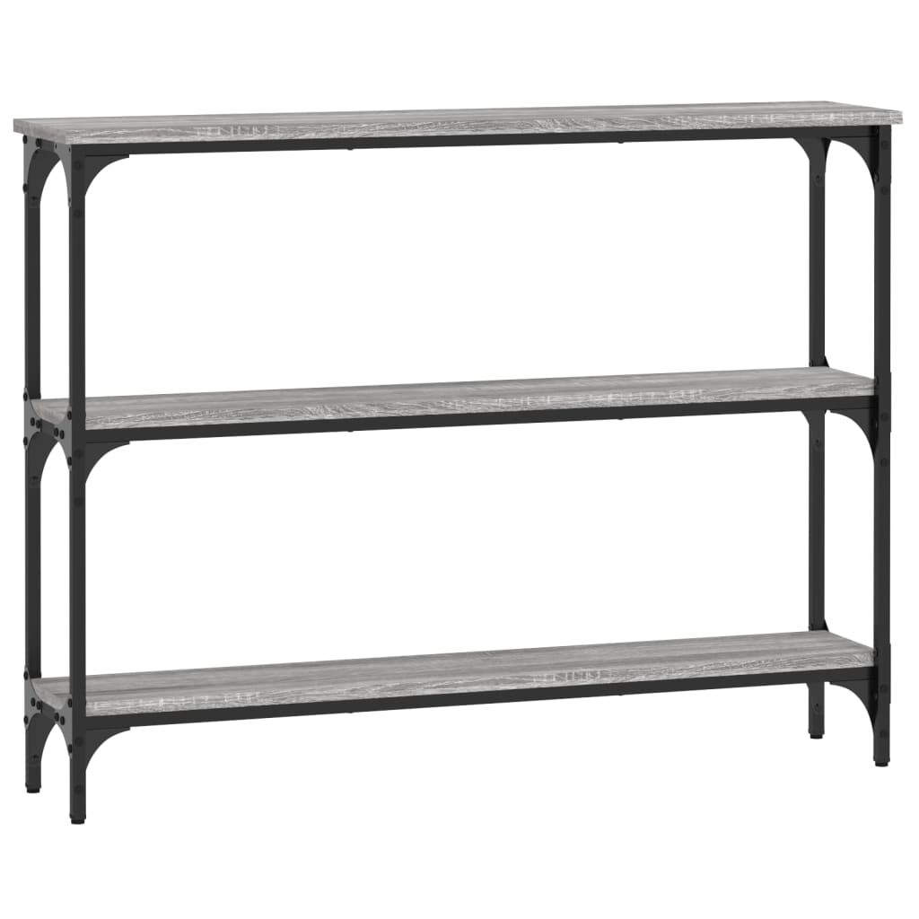 vidaXL Τραπέζι Κονσόλα Γκρι Sonoma 100x22,5x75 εκ. Επεξεργασμένο Ξύλο