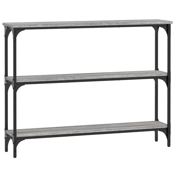 vidaXL Τραπέζι Κονσόλα Γκρι Sonoma 100x22,5x75 εκ. Επεξεργασμένο Ξύλο