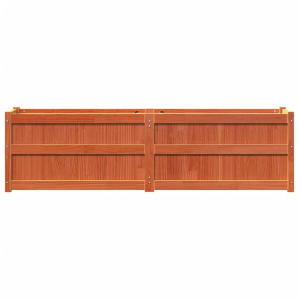 vidaXL Ζαρντινιέρα Καφέ Κεριού 180 x 50 x 50 εκ. από Μασίφ Ξύλο Πεύκου