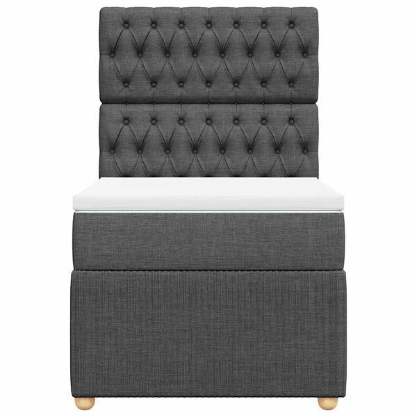 vidaXL &Kappa;&rho;&epsilon;&beta;ά&tau;&iota; Boxspring &mu;&epsilon; &Sigma;&tau;&rho;ώ&mu;&alpha; &Sigma;&kappa;&omicron;ύ&rho;&omicron; &Gamma;&kappa;&rho;&iota; 100x200 &epsilon;&kappa;. &Upsilon;&phi;&alpha;&sigma;&mu;ά&tau;&iota;&nu;&omicron;