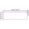 vidaXL &Kappa;&omicron;&upsilon;&rho;&tau;ί&nu;&alpha; &Delta;&alpha;&nu;&tau;έ&lambda;&alpha;&sigmaf; &mu;&epsilon; &kappa;&omicron;&upsilon;&rho;&tau;ί&nu;&epsilon;&sigmaf; &Lambda;&epsilon;&upsilon;&kappa;ό 140 x 500 cm &Pi;&omicron;&lambda;&upsilon;&epsilon;&sigma;&tau;έ&rho;&alpha;&sigmaf;