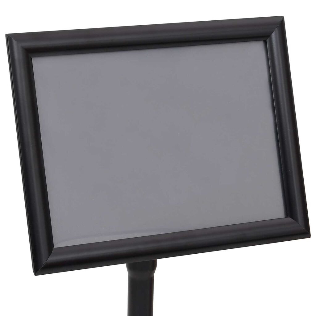 vidaXL Βάσεις Αφισών 2 pcs Μαύρο 32.5x 24 x 78 εκ Κράμα Αλουμινίου
