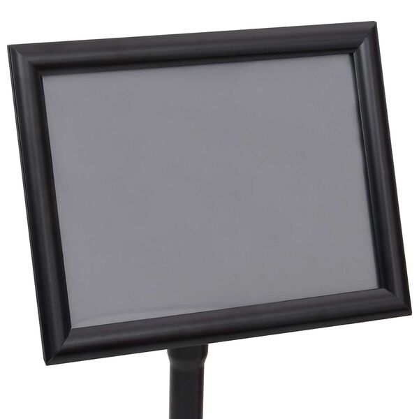 vidaXL Βάσεις Αφισών 2 pcs Μαύρο 32.5x 24 x 78 εκ Κράμα Αλουμινίου