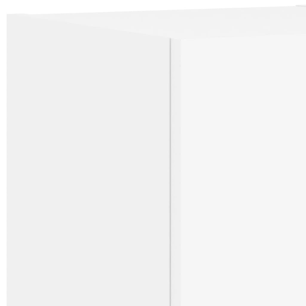 vidaXL Έπιπλο Τοίχου Τηλεόρασης με LED Λευκό 30,5x35x30 εκ.