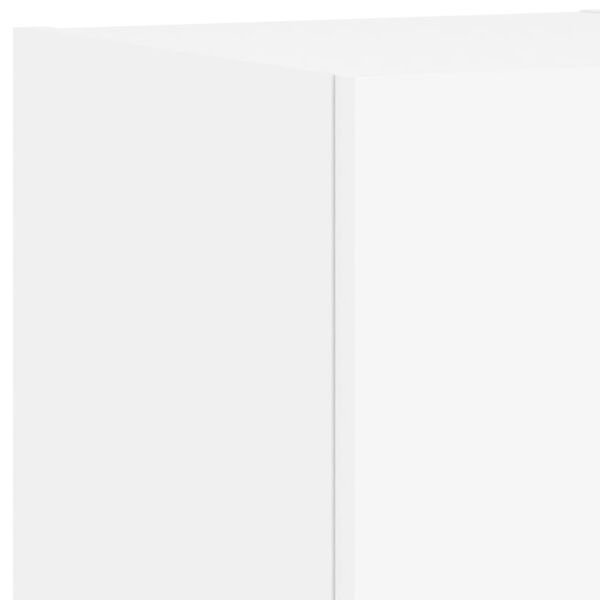 vidaXL Έπιπλο Τοίχου Τηλεόρασης με LED Λευκό 30,5x35x30 εκ.