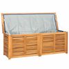 vidaXL Μπαούλο Αποθήκευσης Κήπου με Τσάντα 150x50x55εκ Μασίφ Ξύλο Teak