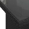 vidaXL Σετ Καναπέ Κήπου με μαξιλάρι 8 pcs Μαύρο Πολυ ράταν