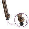 vidaXL Καρέκλα Κήπου 2 pcs Μπρονζέ 55 x 56.5 x 91εκ Αλουμίνιο