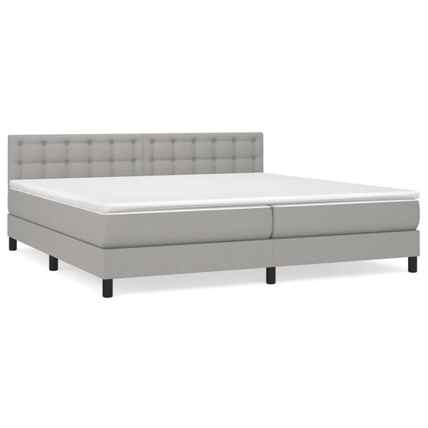 vidaXL &Kappa;&rho;&epsilon;&beta;ά&tau;&iota; Boxspring &mu;&epsilon; &Sigma;&tau;&rho;ώ&mu;&alpha; &Alpha;&nu;&omicron;&iota;&chi;&tau;ό &Gamma;&kappa;&rho;&iota; 200x200 &epsilon;&kappa;. &Upsilon;&phi;&alpha;&sigma;&mu;ά&tau;&iota;&nu;&omicron;