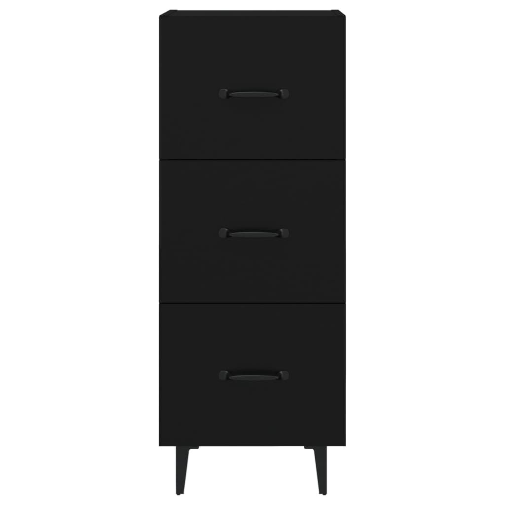 vidaXL Ντουλάπι Μαύρο 34,5 x 34 x 90 εκ. από Επεξεργασμένο Ξύλο